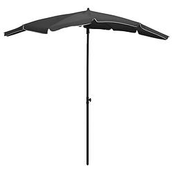 Foto van Vidaxl parasol met paal 200x130 cm antracietkleurig