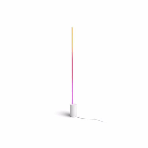 Foto van Philips hue gradient signe vloerlamp - wit en gekleurd licht - wit