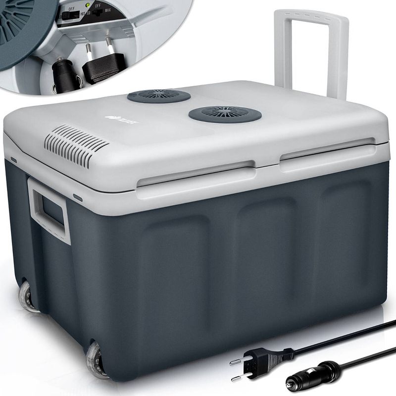 Foto van Tillvex - koelbox, coolbox, 40 liter, grijs, minikoelkast