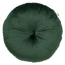 Foto van Dutch decor olly - sierkussen rond velvet mountain view 40 cm - groen - groen