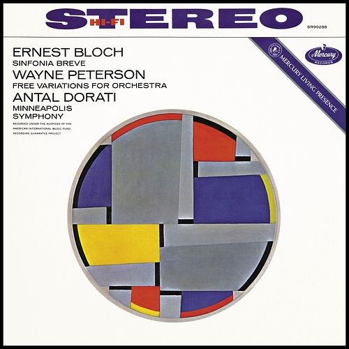 Foto van Bloch: sinfonia breve/peterson: free variations for orchestra - lp (0028948526031)