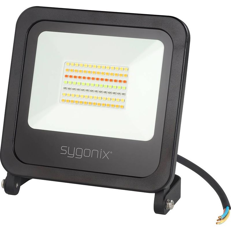 Foto van Sygonix sy-4782322 led-buitenschijnwerper energielabel: f (a - g) 45 w neutraalwit, warmwit, rgb