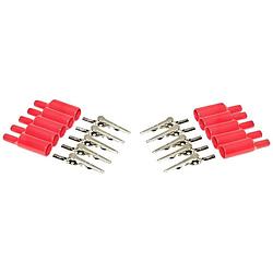 Foto van Mueller electric bu-p2240-2 krokodillenklem rood lengte: 54.61 mm 1 set(s)