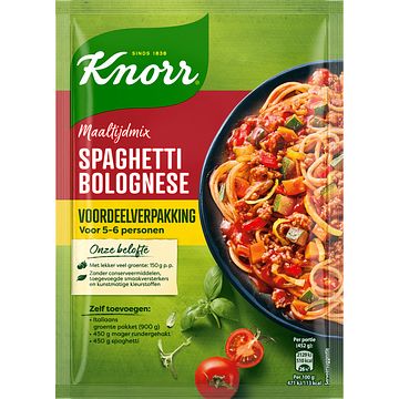Foto van Knorr maaltijdmix voordeelverpakking spaghetti bolognese 90g bij jumbo