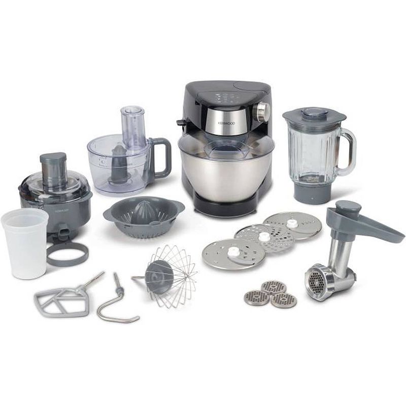 Foto van Kenwood khc29.p0bk kenwood prospero food processor robot + 4 accessoires - zwart