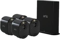Foto van Arlo ultra 2 beveiligingscamera 4k zwart 4-pack
