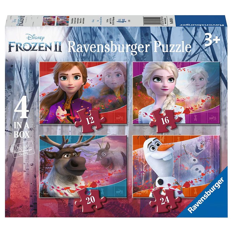 Foto van Ravensburger puzzel frozen ii 4 in 1