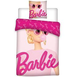 Foto van Barbie bubble - dekbedovertrek - eenpersoons - 140 x 200 cm - roze