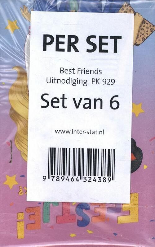 Foto van Best friends uitnodiging pk 929 / set van 6 - overig (9789464324389)