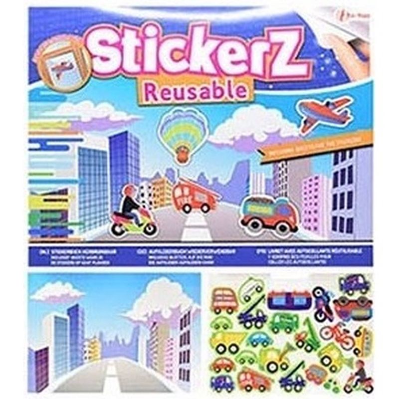 Foto van Autoraam stickers boek verkeer thema - raamstickers