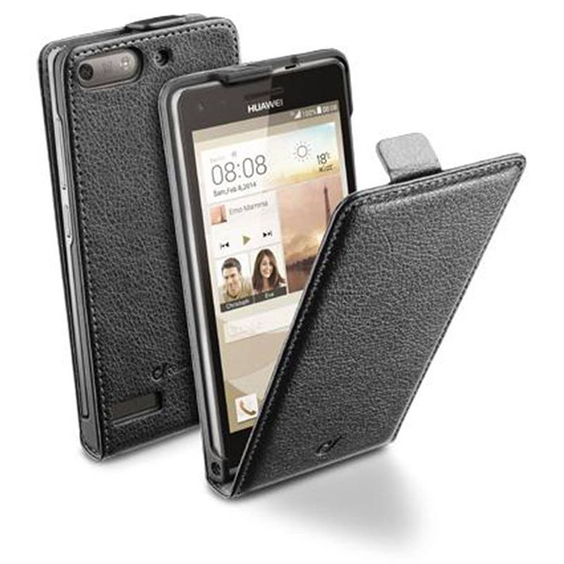 Foto van Cellular line flipcase essential leder huawei ascend g6