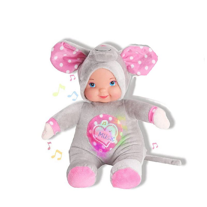 Foto van Babypop reig olifant 35 cm muzikale knuffel