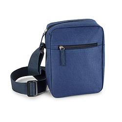 Foto van Blauw schoudertasje voor volwassenen 18 x 22 cm - blauwe schoudertassen voor op reis/onderweg