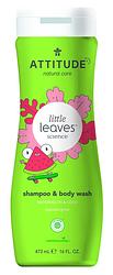 Foto van Attitude little leaves 2-in-1 shampoo en douchegel - watermeloen & kokos
