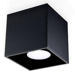 Foto van Sollux plafondlamp quad zwart