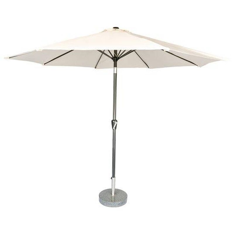 Foto van Kopu® calma natural - stevige ronde aluminium parasol doorsnede 300cm