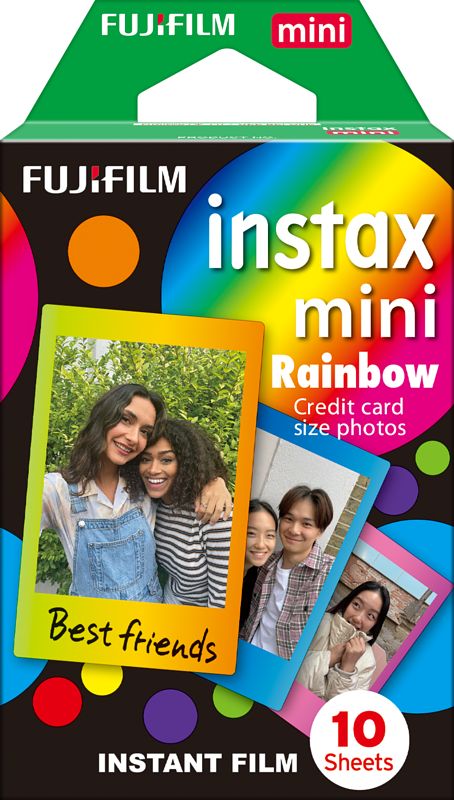 Foto van Fujifilm instax colorfilm mini rainbow (10 stuks)