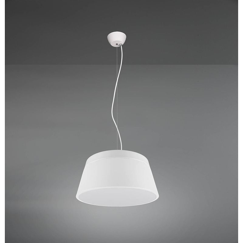 Foto van Moderne hanglamp baroness - metaal - wit