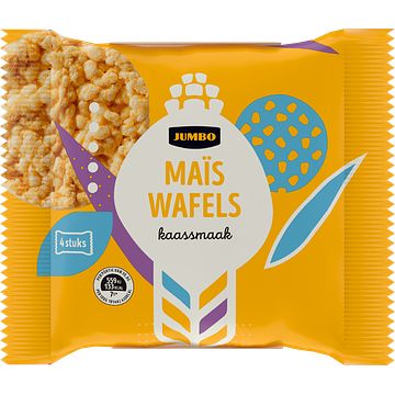 Foto van Jumbo kaas maiswafel snack 4 stuks