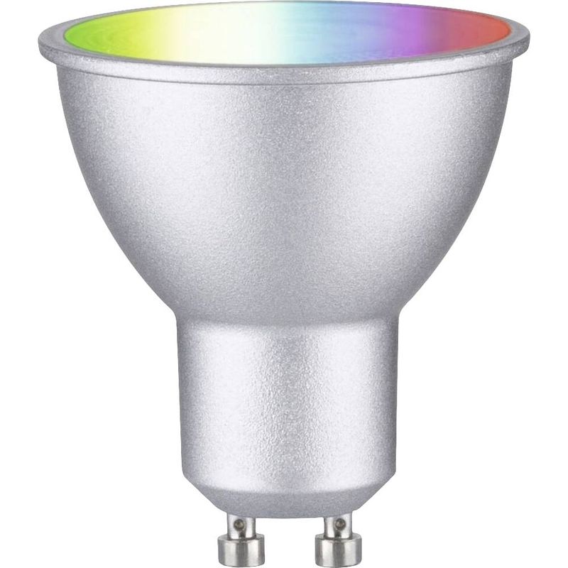 Foto van Paulmann led-lamp energielabel: f (a - g) gu10 4.8 w rgbw