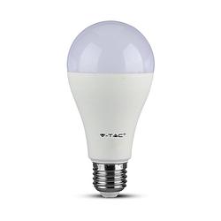 Foto van V-tac vt-215 e27 gls led lampen - samsung - ip20 - wit - 15w - 1250 lumen - 3000k - 5 jaar