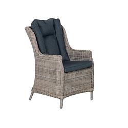 Foto van Garden impressions marbelle lounge dining stoel wicker vintage willow