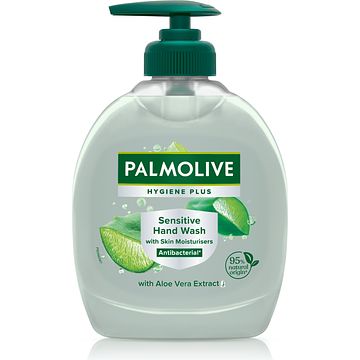 Foto van Palmolive hygiene plus sensitive antibacteriele vloeibare handzeep 300ml bij jumbo