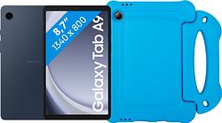 Foto van Samsung galaxy tab a9 8,7 inch 128gb wifi blauw + bluebuilt kids cover blauw