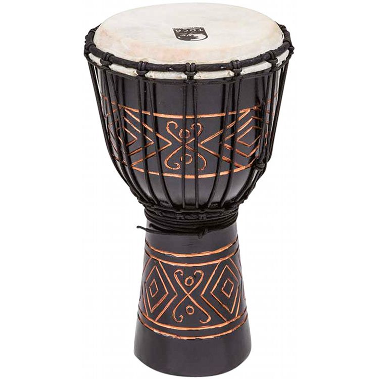 Foto van Toca tssdj-sbo djembe black onyx 8 inch