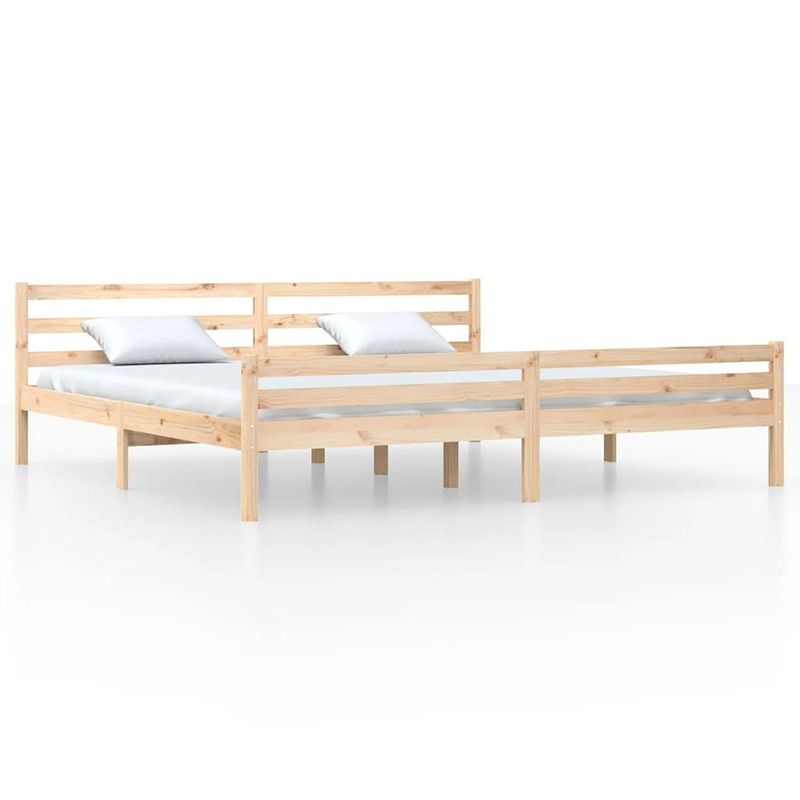 Foto van Vidaxl bedframe massief hout 180x200 cm 6ft super king