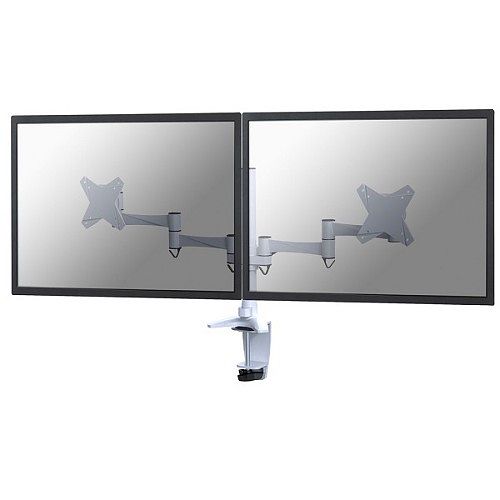 Foto van Neomounts by newstar fpma-d1330dwhite bureausteun voor flatscreens