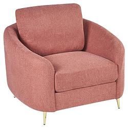 Foto van Beliani trosa - fauteuil-roze-polyester
