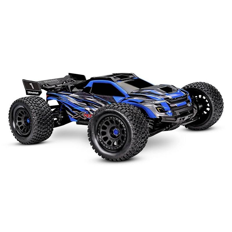 Foto van Traxxas xrt 4x4 vxl 8s blauw brushless rc auto elektro buggy 4wd rtr 2,4 ghz