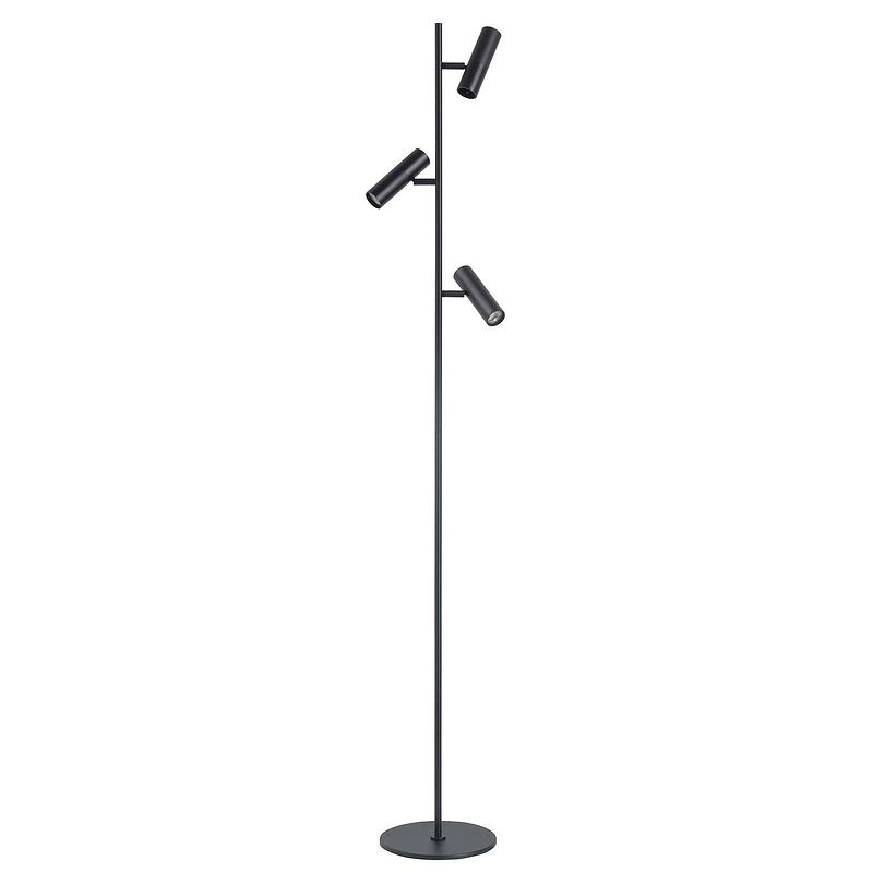 Foto van Highlight vloerlamp trend 3 lichts h 158 cm incl mini gu10 zwart