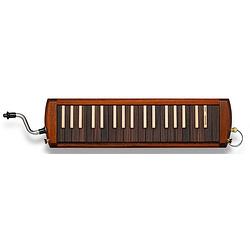 Foto van Suzuki w-37 alto melodion houten melodica met 2 mondstukken en hoes