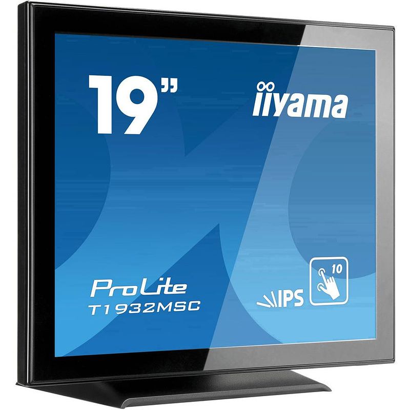 Foto van Iiyama prolite t1932msc touchscreen monitor 48.3 cm (19 inch) energielabel e (a - g) 1280 x 1024 pixel sxga 14 ms displayport, hdmi, vga, audio-line-out ips led