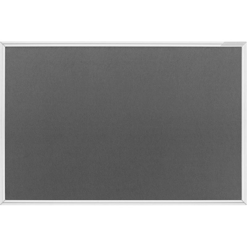 Foto van Magnetoplan 1412001 prikbord koningsblauw, grijs vilt 1500 mm x 1000 mm