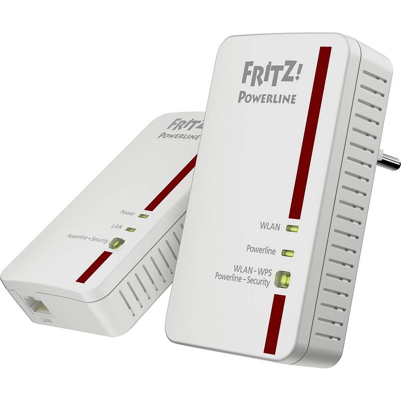 Foto van Avm fritz!powerline 1240e wlan set powerline wifi starterkit 1.2 gbit/s