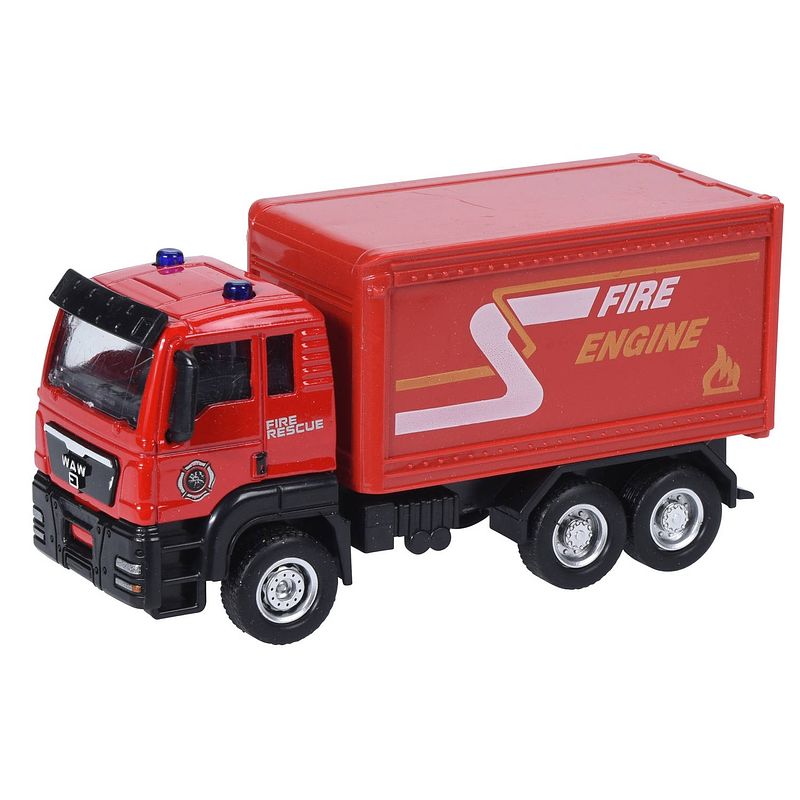 Foto van Free and easy vrachtwagen rood 12 cm