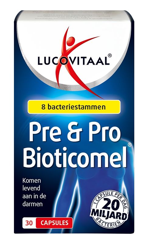 Foto van Lucovitaal pre&pro bioticomel capsules