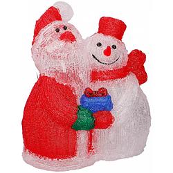 Foto van Christmas gifts kerstverlichting 33 x 37 cm rood/wit