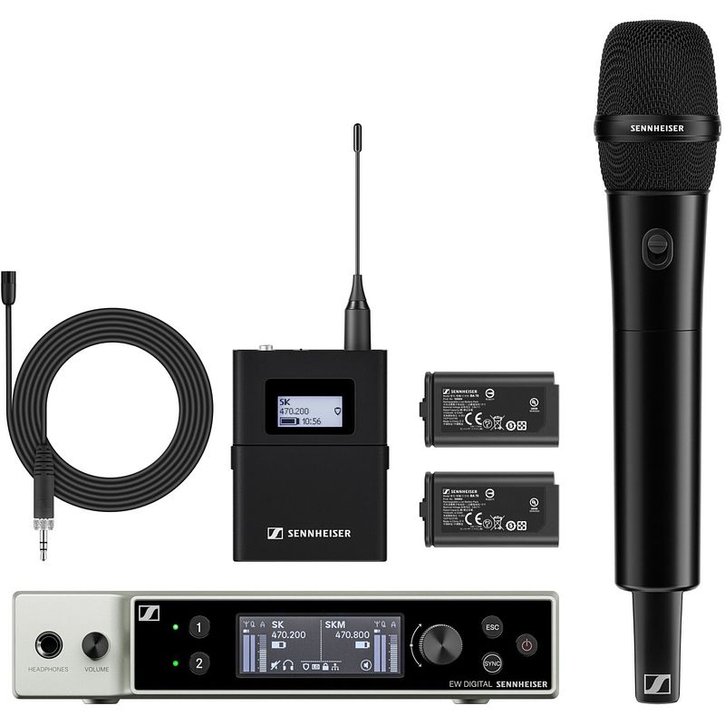 Foto van Sennheiser ew-dx mke 2 / 835-s set y1-3 draadloze combinatieset (1785.2 - 1799.8 mhz)