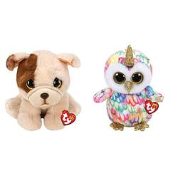 Foto van Ty - knuffel - beanie buddy - houghie dog & enchanted owl