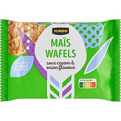 Foto van Jumbo maiswafels sour cream & onion 4 x 30,8 g