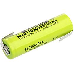 Foto van Panasonic aa zlf speciale oplaadbare batterij aa (penlite) z-soldeerlip nicd 1.2 v 700 mah