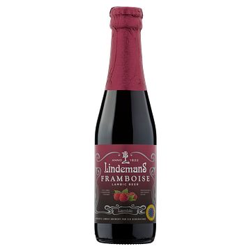 Foto van Lindemans framboise lambic beer fles 250ml bij jumbo