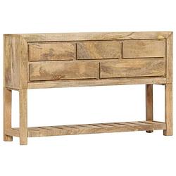 Foto van Vidaxl dressoir 120x30x75 cm massief mangohout