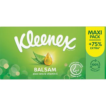 Foto van Kleenex balsam tissues maxi 112 stuks bij jumbo