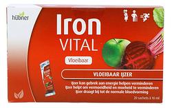 Foto van Hubner iron vital f vloeibaar ijzer sachet