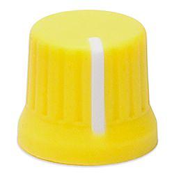 Foto van Dj techtools chroma caps 180 fatty knob yellow draaiknop